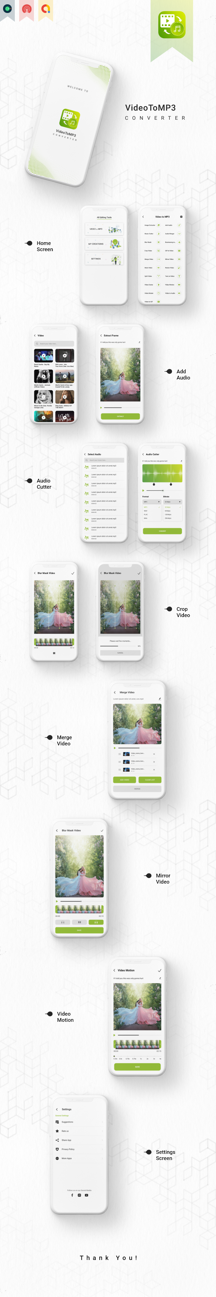 Video to MP3 Converter | Mirror | Resize | Blur Mask | Split Video