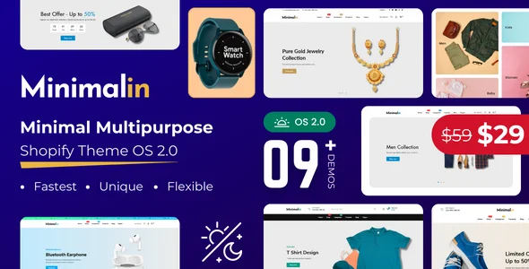 Minimalin - Minimal Fashion Multipurpose Shopify Theme OS 2.0